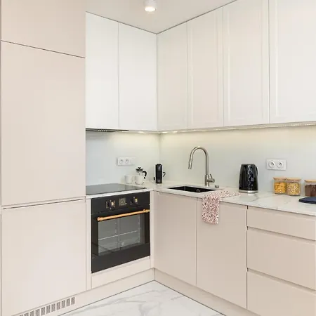 Ecru Boho Living With View Apartment *